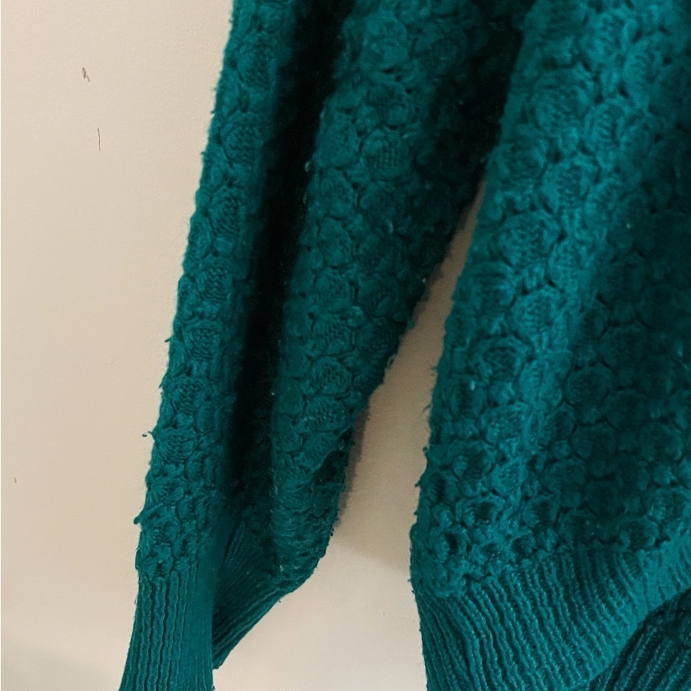 Vintage Sweater Bazaar V neck cardigan sweater large preppy coastal chic classic - Picture 5 of 8